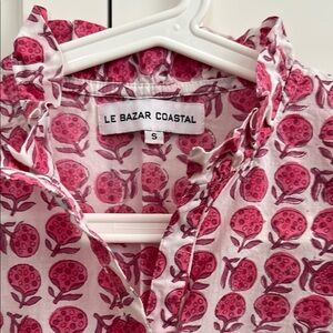 Le Bazar Coastal Pink Patterned Blouse